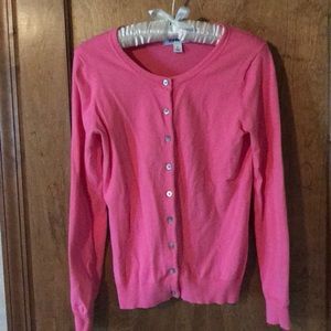 Pretty Pink cardigan. Old Navy brand.